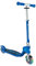 Globber Flow Junior Faltbarer Kinder-Kick-Scooter – sichere Fahrt für 3–5 Jahre alt, T-Bar, batteriefreie LED-Räder, 2 Räder, rutschfester Griff – 2 Jahre Garantie (Marineblau)