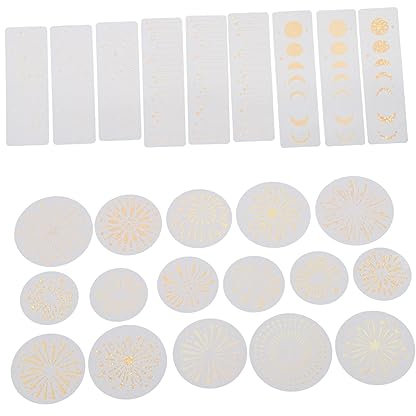 BEBEMOKO 45 Blatt Epoxid- -Aufkleber Hochzeitsalben Dekorationen für Hochzeitszeremonien Goldrand abnehm aufkleber home decor hand aufkleber DIY tagebuch aufkleber Kieselgel