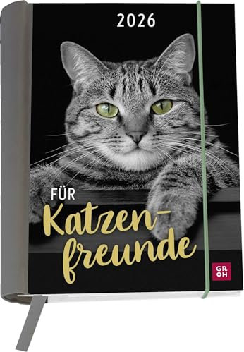 Buchkalender 2026: Für Katzenfreunde: Katzenkalender. Wochen- und Terminplaner. Organizer. Praktischer kleiner Taschenkalender mit Spiralbindung und 12 heraustrennbare Postkarten