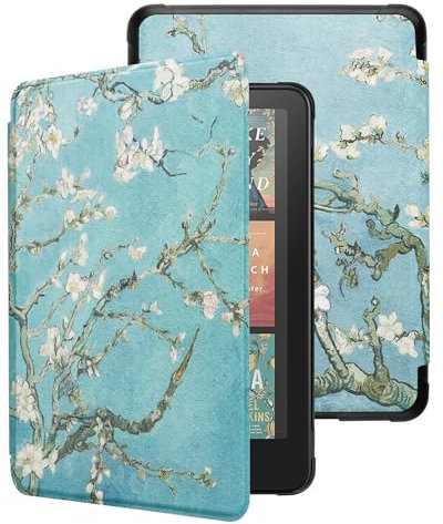 WALNEW Hülle für 7 Kindle Paperwhite (12. Generation) - 2024 und Kindle Colorsoft Signature Edition (1. Generation), Dünne PU-Schutzhülle mit Auto Sleep/Wake Funktion