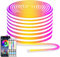 segrass 15M Led Neon Rope Steuerung mit App/Fernbedienung,Flexible Led Rope strip,Multiple Modi,IP65 Outdoor RGB Neon Lights Waterproof,Music Sync Gaming Led Neon Strip Lights for Bedroom Décor