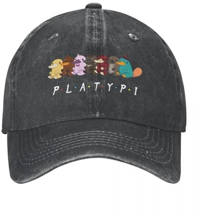 Baseballkappe „Perry, das Schnabeltier“ von Friends, modische, verwaschene Cartoon-Sonnenkappe, Unisex, für Outdoor-Aktivitäten, verstellbare Hüte