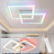 Homefire Deckenlampe LED Deckenleuchte Wohnzimmer - Schlafzimmerlampe RGB Farbwechsel Dimmbar Wohnzimmerlampe Modern Flurlampe mit Fernbedienung 35W Küche Deckenbeleuchtung Schwenkbar für Flur Büro