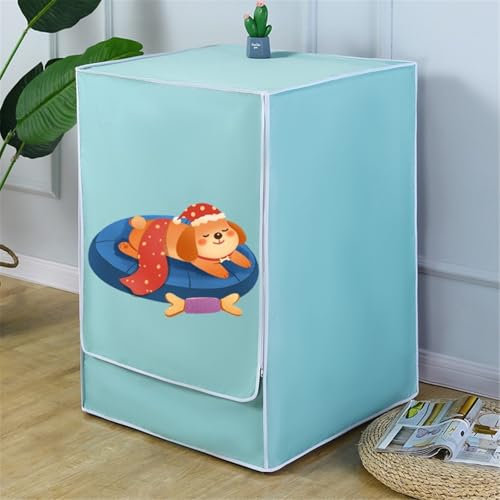 BAMFY Funda Lavadora Exterior Impermeable Totalmente Automática Cubierta Lavadora Universal Impresión Fundas Para Lavadora Y Secadora Impermeable Cubierta Superior(5-6.5kg,R)