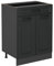Vicco Küchenunterschrank R-Line, Anthrazit Landhaus, 60 cm mit Schublade, ohne Arbeitsplatte