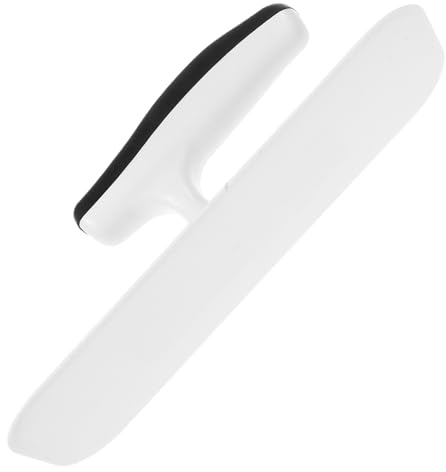 SHINEOFI Llana Profesional Ergonómica de Plástico para Yeso Herramienta para Alisar Paredes y Pintura Decorativa Mural Espátula Curva Borde Redondo para Acabado Preciso Reformas y