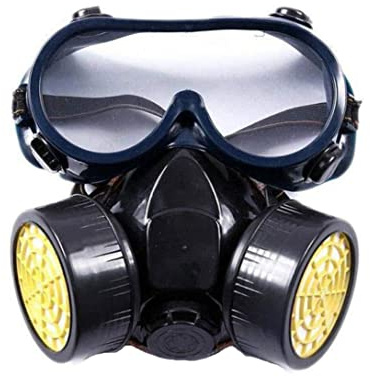Bemonew Staubdichte Halbmaske mit Schutzbrille und Filter für die industrielle Anwendung