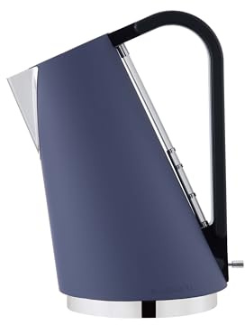BUGATTI, Vera Easy New, Bouilloire électrique avec filtre anti-calcaire amovible, Capacité 1,70 litres, 2180 W, Corps en acier inoxydable (Bleu Avio)