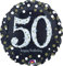 Amscan 3213101 - Standard Folienballon Happy Birthday 50, Durchmesser circa 43 cm, Heliumballon, Geburtstag