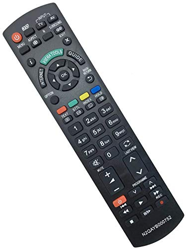 Allimity Ersatz-Fernbedienung N2QAYB000752 sub N2QAYB000428 N2QAYB000328 N2QAYB000490 für Panasonic LED-, LCD- oder Plasmafernseher, nicht RM-D1170