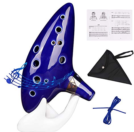 ZETONG Legend of Zelda Ocarina 12 trous Alto Do avec livret et sac de protection