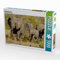 CALVENDO Puzzle Elefantenfamilie 1000 Teile Puzzle quer | 1000 Teile Lege-Größe 64 x 48 cm Foto-Puzzle für glückliche Stunden