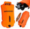 SAFE4SPORT MasterSwimmer - XL aufblasbare Schwimmboje - große Schwimmboje mit Einer Tasche für Sachen 28L