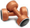 Body Sculpture BW108-04, Smart-Set di 2 manubri da 2 kg (4 kg) Unisex-Adulto, Bronzo, Taglia Unica