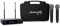 Audibax Sidney 1250 B - Sistema Microfonico Wireless UHF Doppio - Microfoni Wireless con Frequenza B - Include Custodia per il Trasporto - 2 Uscite Audio XLR e 1 Uscita Jack