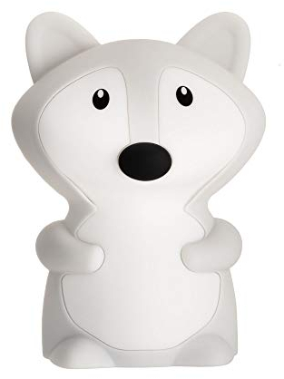 Pauleen 48041 Night Fox Nachtlicht Fuchs für Kinder mit Akku LED Kinderzimmerlampe mit Farbwechsel aus BPA-freiem Silikon