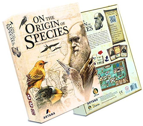 Genius Games On the Origin of the Species - Science - A Scientific Strategy Board Game of the Travels of Charles Darwin onboard HMS Beagle - Educational Biology Evolution Learning Toy for Children