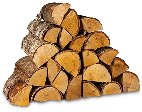 Logpile 30kg Birch Kiln Dried Fire Logs for Wood Burners | Ready to Burn, Long Burning & Quick Lighting, Smokeless, Firewood for Stoves, Fireplaces & Firepits | Premium Sustainable British Hardwood