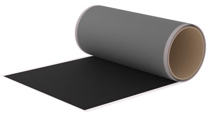 Flickly® Selbstklebende Reparatur Flicken | LKW, Anhänger, Zelt, Markisen, Camping, Sonnenschirme, Pool | in vielen Farben erhältlich | 2,5 m x 200 mm | (RAL9005) Schwarz