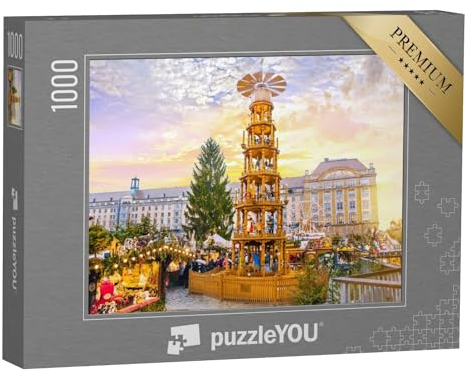 puzzleYOU: Puzzle 1000 Teile „Striezelmarkt in Dresden“ – aus der Puzzle-Kollektion Deutschland