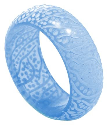 Venus Orb Ring für Herren, leuchtender Kunstharz, Acryl, Fingerring für Frauen, cooler, schlichter, leuchtender Ring für Jungen, ästhetischer Kunststoff, zierlicher Knöchelring für Teenager-Mädchen, 6