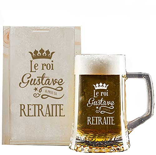 My original gift Chope à bière pour départ à la retraite