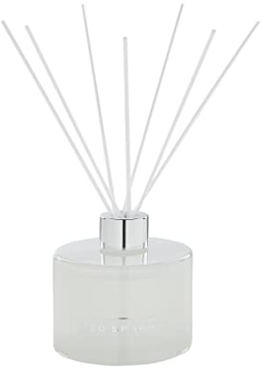 Ted Sparks Diffuser Fresh Linen mit 8 schwarze Faserstäbchen und Parfümflaschen, Volumen: 200ml, TED-DIF-CW02