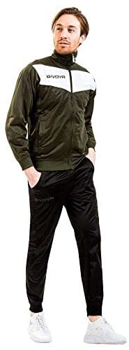 GIVOVA Unisex Survêtement Jogginganzug, Army Green/Black, 5XL EU