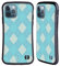 Head Case Designs Bianco E Blu Argyle Cover Ibrida Compatibile con Apple iPhone 12 / iPhone 12 PRO
