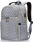Kuosdaz Rucksack Damen 17.3 Zoll, Große Schulrucksack Mädchen Teenager, mit USB Ladeanschluss für Lapptop Arbeit Wasserdichter Rucksack, Uni-, Reise-, Geschäfts-, Alltags-, Frauen, Schule, Grau