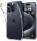 Spigen Liquid Crystal Hülle Kompatibel mit iPhone 15 Pro -Crystal Clear