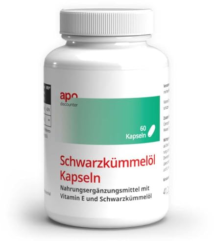 Schwarzkümmelöl Kapseln 500 mg von apodiscounter 60 stk