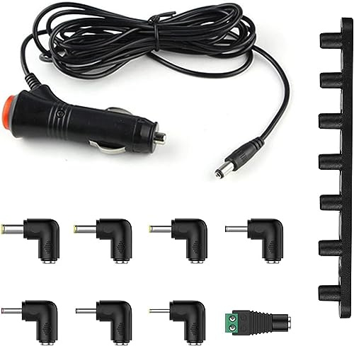 Chargeur de voiture universel 12 V 3 A 24 W pour câbles d'alimentation de tablette, appareils photo, lecteur DVD, CCTV, barres lumineuses LED et autres produits électroniques automobiles, câble de