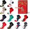 Souarts 12 Paare Weihnachten Socken Damen Adventskalender 2024 Frauen