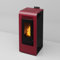 Stufa a Pellet Ventilata Canalizzata Giulia 10 Bordeaux 10,26 KW 4 Stelle 100 m2 riscaldabili (Stufa Canalizzata)