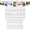 Indoor Mini Light Clips with Adhesive Strips, 120pcs Clear Wall Clips Damage Free Removable Command Hooks for Fairy Lights Finisher Wire Clamp Transparent for Hanging Lights Decor and Cables