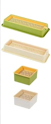 Kit for coltivazione di erba gatta Piatto for germogli di gattino Vaso for piante idroponica Contenitore for fioriera for erba gatta Vassoio for animali domestici for interni (Color : Small green)