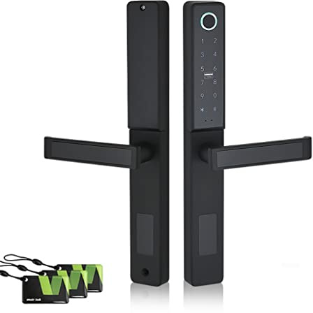 ZHCHAO imperméable sans clé Digital Push Push Push Poule d'empreinte Digitale Serrure de Porte Smart for la Porte coulissante en Verre ou la Porte de la Maison en Bois (Size : 45cm)