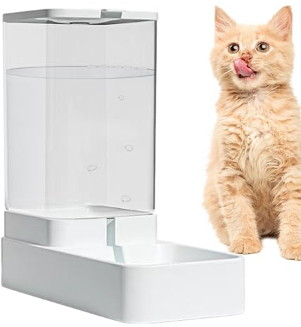 Cat Automatic Feeders - Cat Feeder, Electric Cat Food Bowl | Timed Cat Food Dispenser, Electric Cat Food Bowl, 3.8l Pets Feeder for Food Water, Large Capacity Dispenser for Dogs Cats