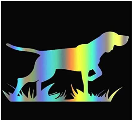 ROPEME Autoaufkleber Und Abziehbilder, 20 cm (7,87 Zoll), Lustiger Vinyl-Autoaufkleber, Jagdhund, Wasserdicht, Cool, Autoaufkleber Für Stoßstange, Heckscheibe (Glh1D26513)