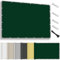 Toldo impermeable rectangular de 4 x 5 m, protección solar para terraza, protección UV, resistente a la intemperie, sin agujeros, 100 % poliéster, con ojales y cuerda para pérgola, color verde
