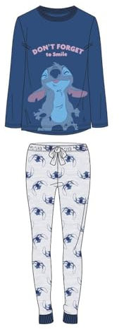 CERDÁ LIFE'S LITTLE MOMENTS | Pijama Largo Single Jersey Stitch Diseño Exclusivo, Cómodo y Suave - Pijama Stitch Conjunto de Dormir Ideal para Fanáticos
