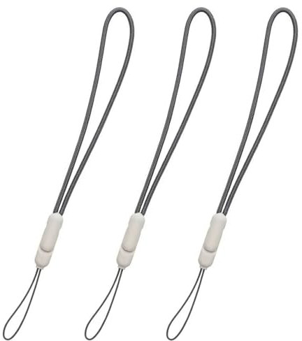 KUKUPOW 3 Pièces Cordon Court pour Téléphone, Cordon Court pour Clé, Dragonne pour Téléphone, Dragonne pour Poignet, Adaptée pour Téléphones, Clés USB, Appareils Photo, Porte-Clés-25 cm