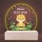 INDIGOS UG - LED Lampe personalisiert - Löwe - personalisierte Lampe für KInder - personalisierte Geschenke - Nachtlampe - Geschenk für Baby und Kinder mit Wunschtext