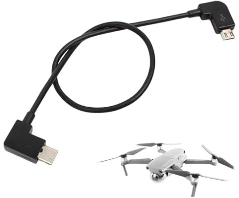 KARELLS Micro USB Cable,Drone Adapter Cable,USB Charging Units For UAV,Micro USB to USB-C 2.0 Cable,0.3 m,Drone Battery Charger Cable,for Connecting with Remote Control for DJI