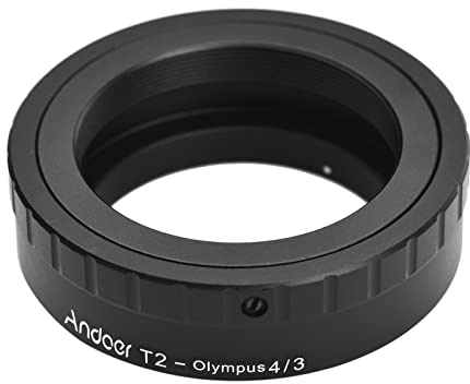 AYNEFY T-Mount Adapter - T2 Objektivadapter für M4/3 Kameras, Metall Kameraadapter mit CNC-Präzision, Unendlicher Fokus
