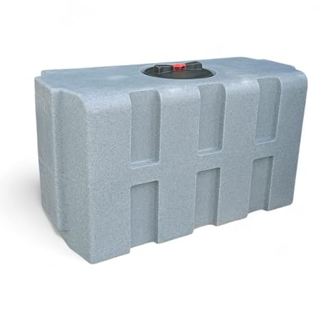 Varile 350L Trinkwassertank | Transportfest | Lebensmittelgeeignet | Für Boot - Camper - Anhänger (Granit)