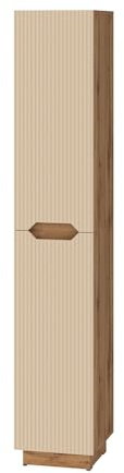Vicco Badschrank Lotta, Cashmere, 33 x 186 cm | mit 2 Türen, zur Aufbewahrung von Badaccessoires und Pflegeprodukten