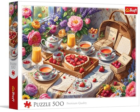 Trefl - Puzzle 500 Teile, Süßigkeiten zum Muttertag, Klassische Puzzles