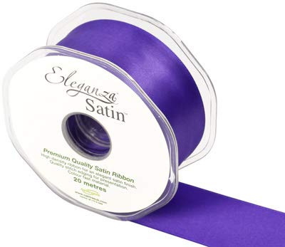 Eleganza Premium Quality Ribbon, Satin, Purple, 11 x 11 x 4 cm